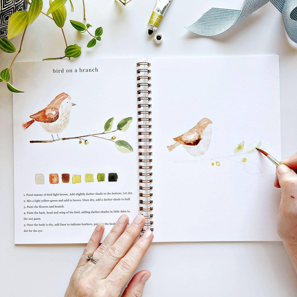 Carnet d'aquarelle animaux Emily Lex Studio