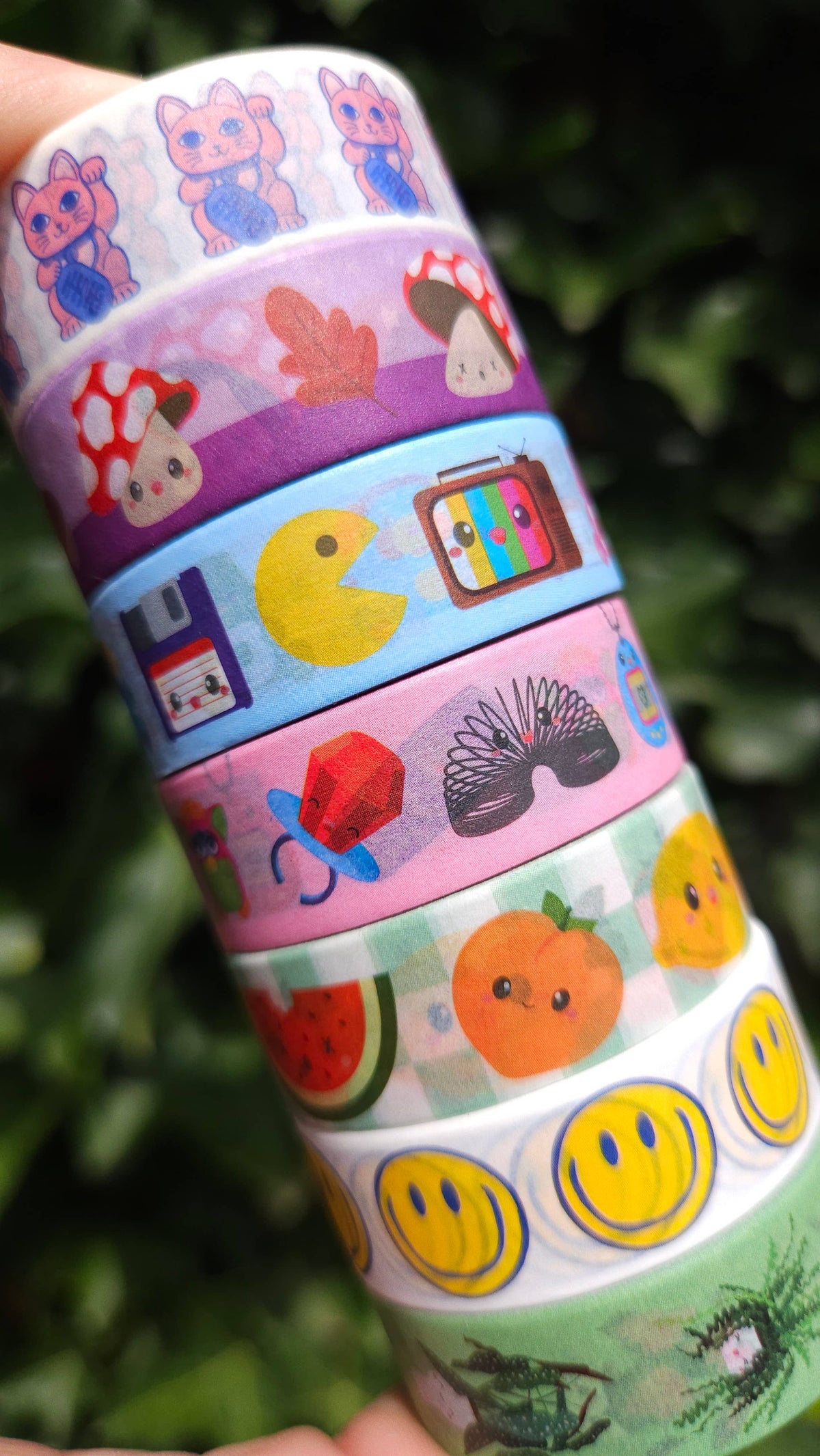Washi Tape Maneki Neko — Chat Porte-Bonheur · Studio Inktvis