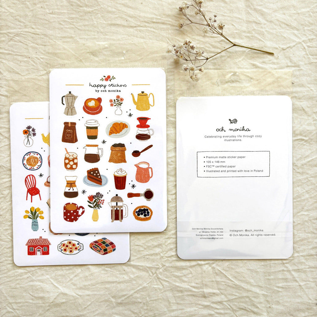 Planche de stickers Bookish - Och Monika