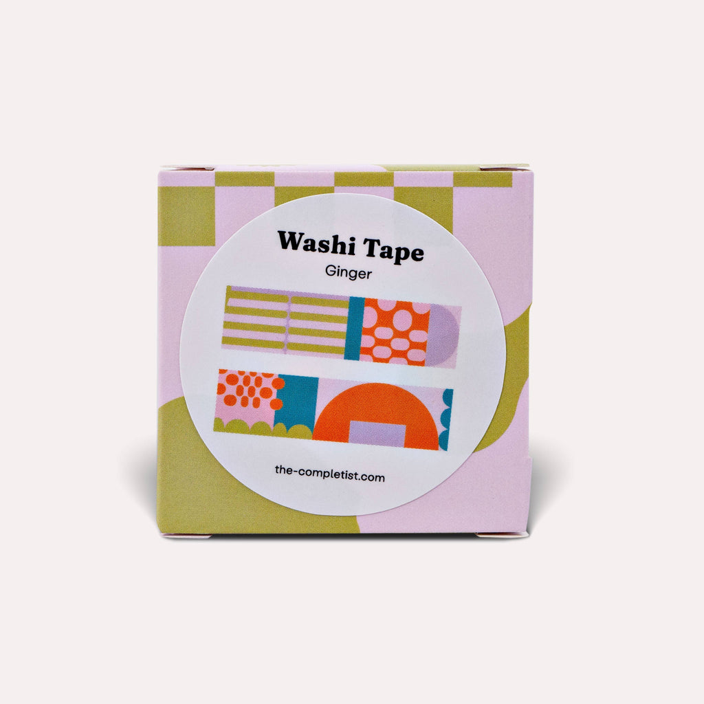 Ruban Washi Ginger — Géométrique Coloré · The Completist