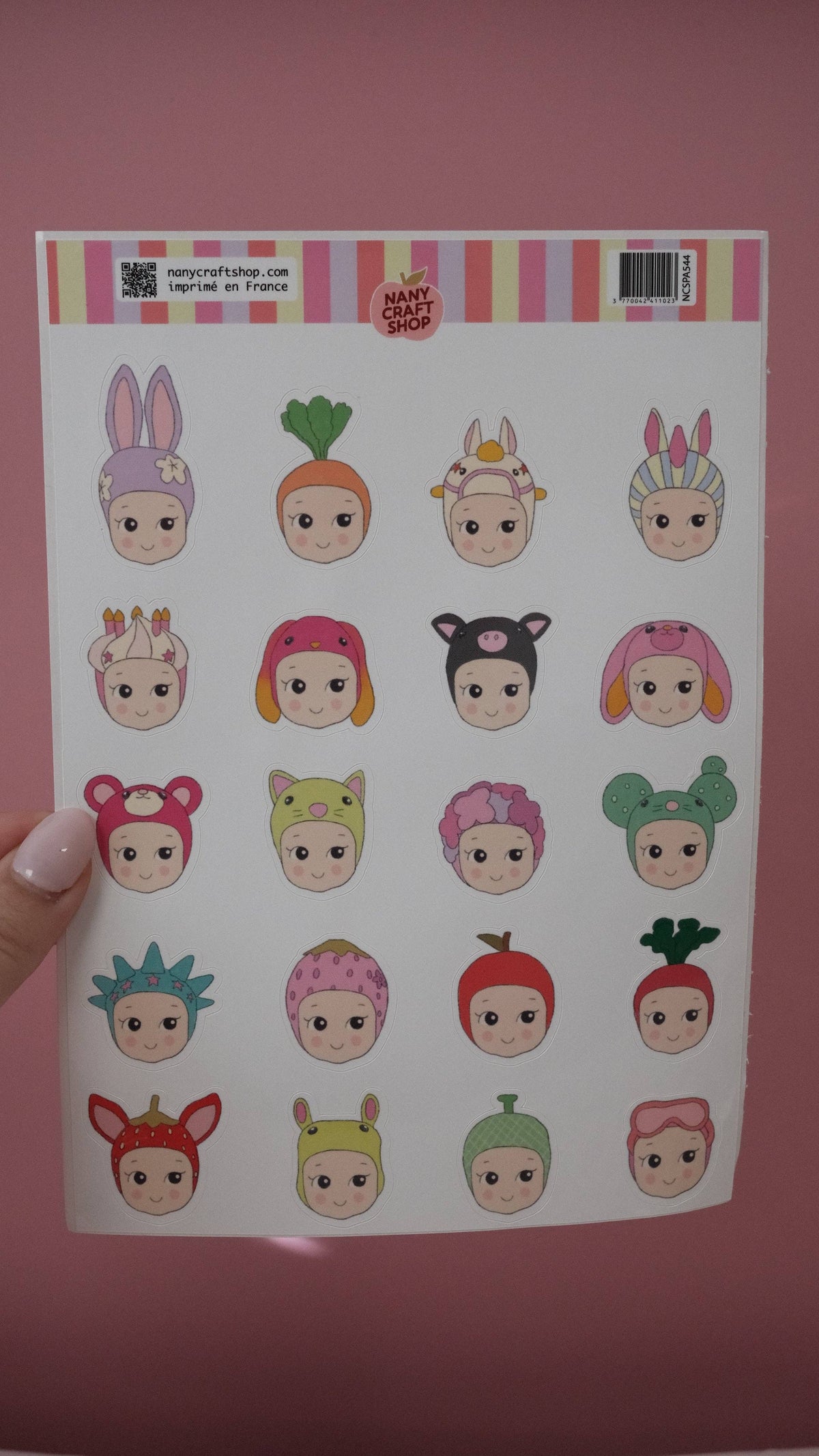 Planche stickers A5 Baby Maxi — Nany Craft Shop