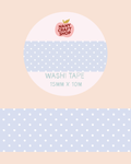 Washi Tape - polka dot bleu ciel - Nany Craft Shop