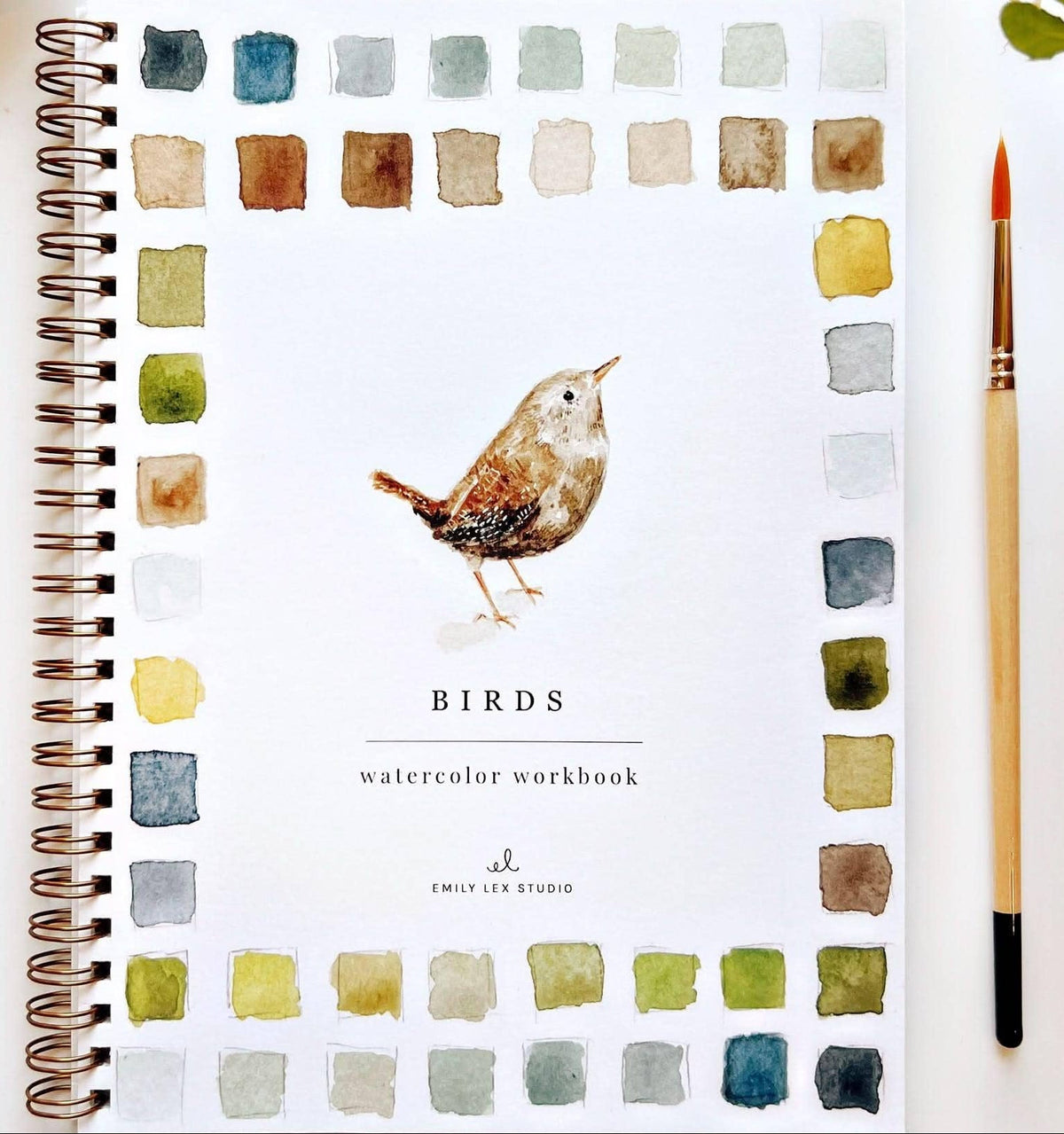 Cahier d'aquarelle oiseaux Emily Lex Studio