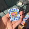 Sticker pailleté télé vintage - Bloomie