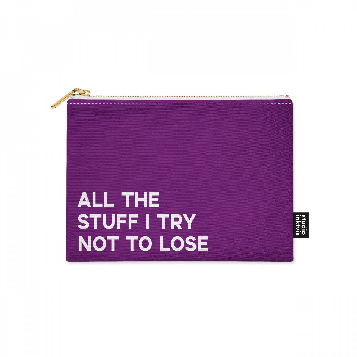 TROUSSE "ALL THE STUFF I TRY NOT TO LOSE" Violette — Studio Inktvi