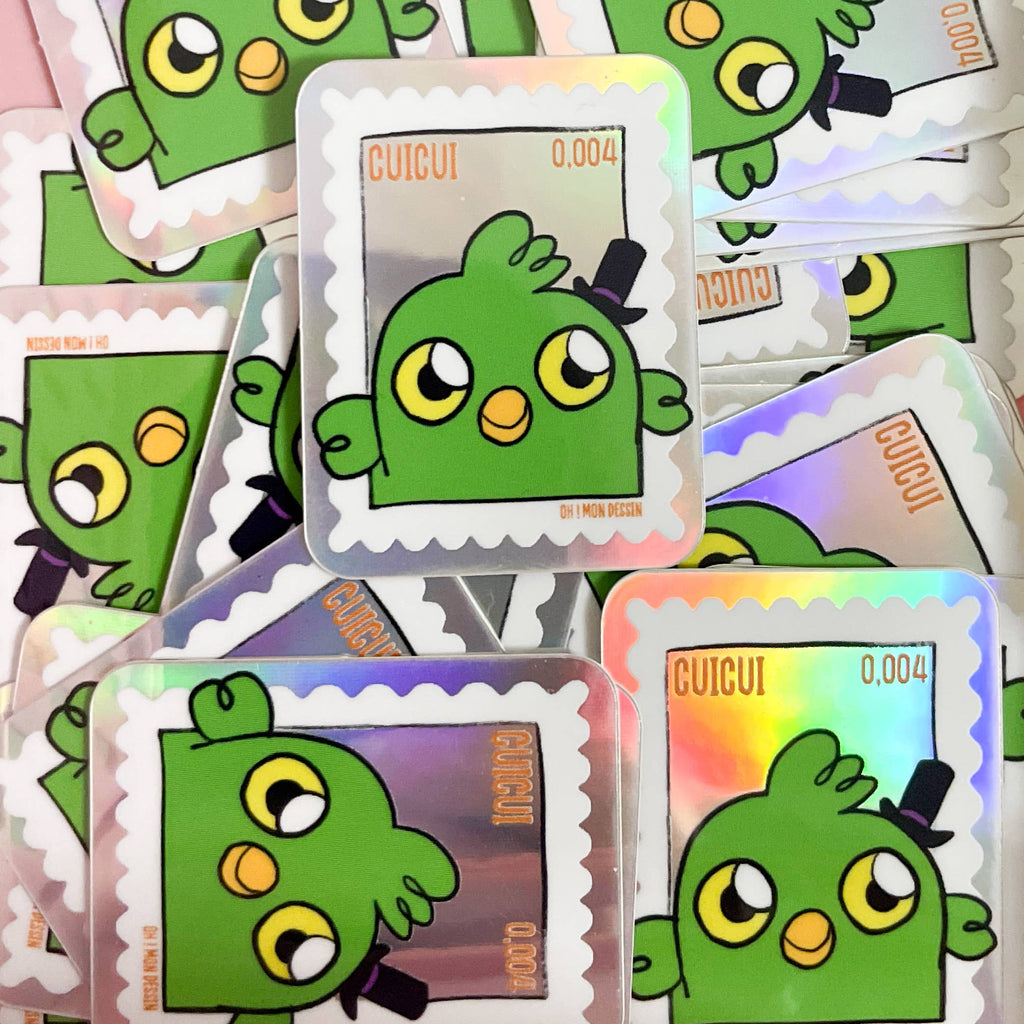 Sticker Holographique Oiseau – Cuicui - Oh ! Mon Dessin