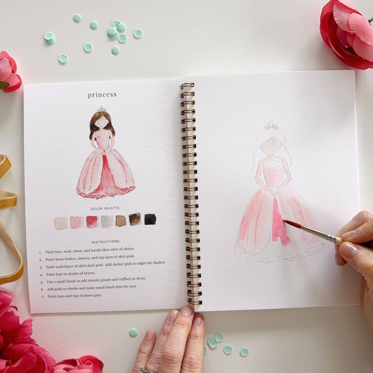 Cahier aquarelle contes de fées Emily Lex Studio