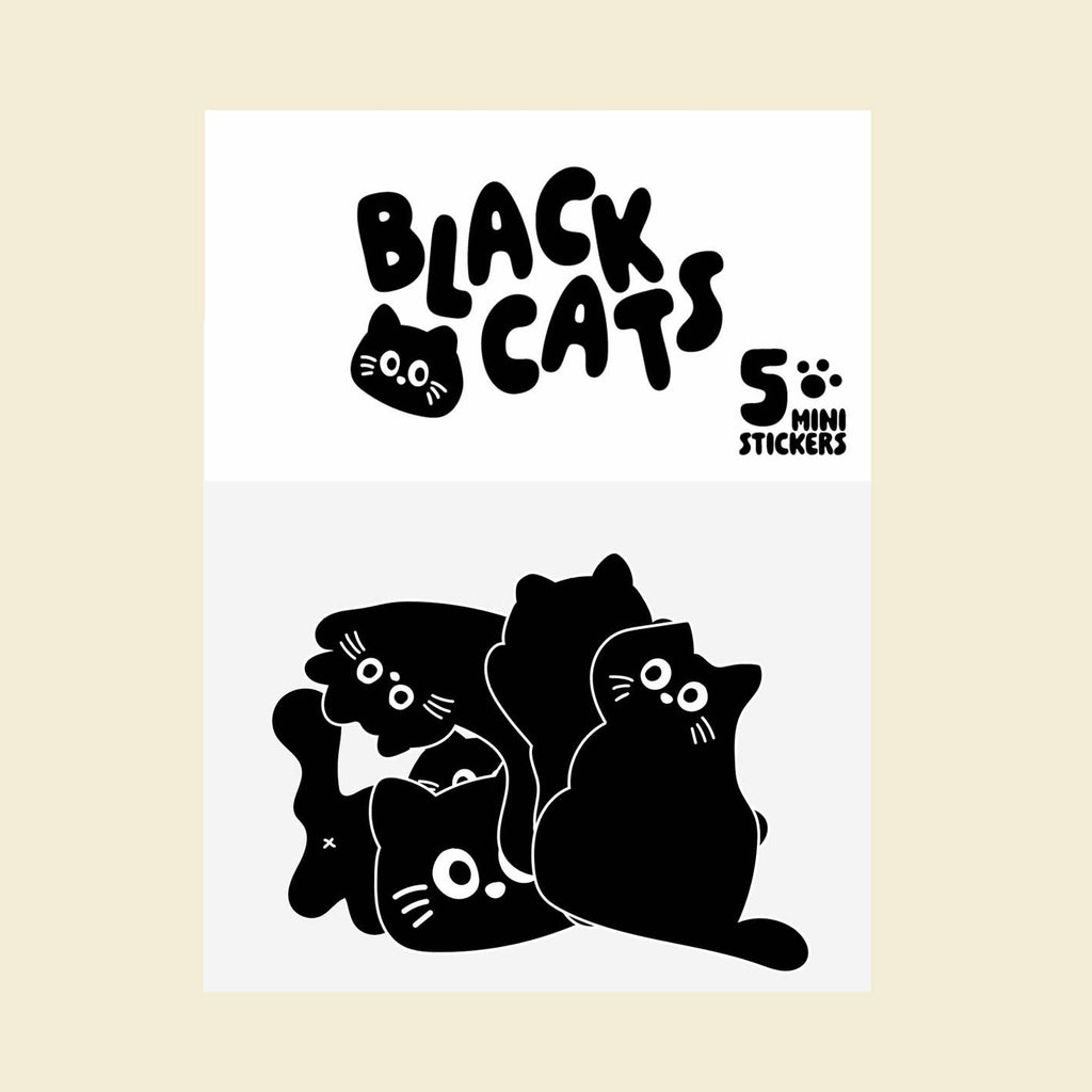 Stickers Black Cats - Pikalem studio