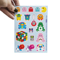 Planche de stickers vintage années 80 et 90 — 18 stickers en vinyle — Studio Inktvis
