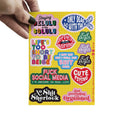Planche de stickers audacieuse et colorée  — Studio Inktvis