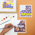 Kit peinture au numéro - DIY - MESSAGES