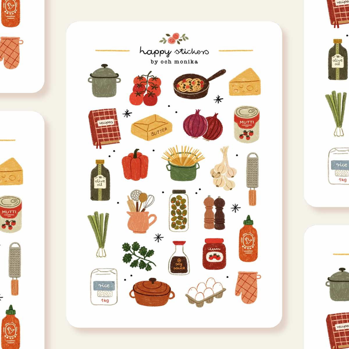 Planche de stickers Cuisine maison — Och Monika