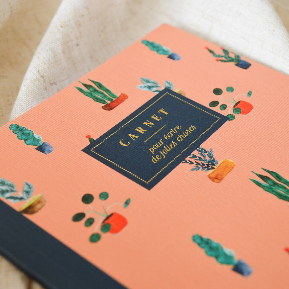 Carnet Plantes et Fleurs 🌸- A5 ligné - Bleu coquille