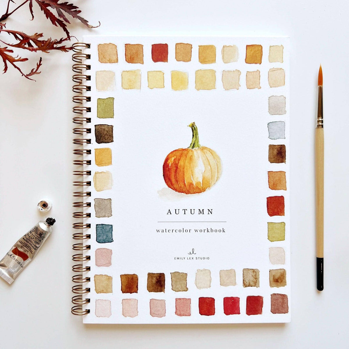Cahier d'aquarelle d'automne - Emily Lex Studio