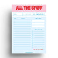 Carnet de Notes A5 Rose — All The Stuff I Try Not To Forget · Studio Inktvis