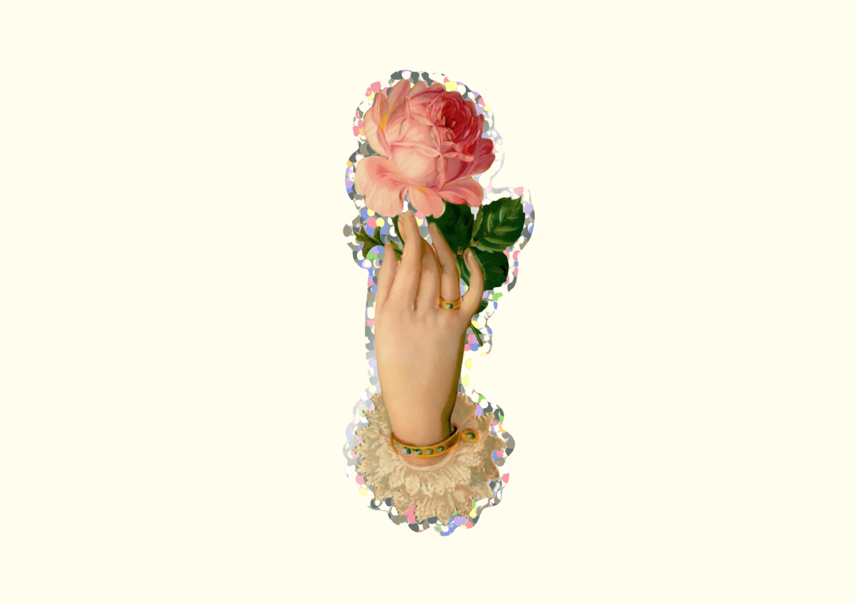 Sticker Main d'amoureux — Shellflower