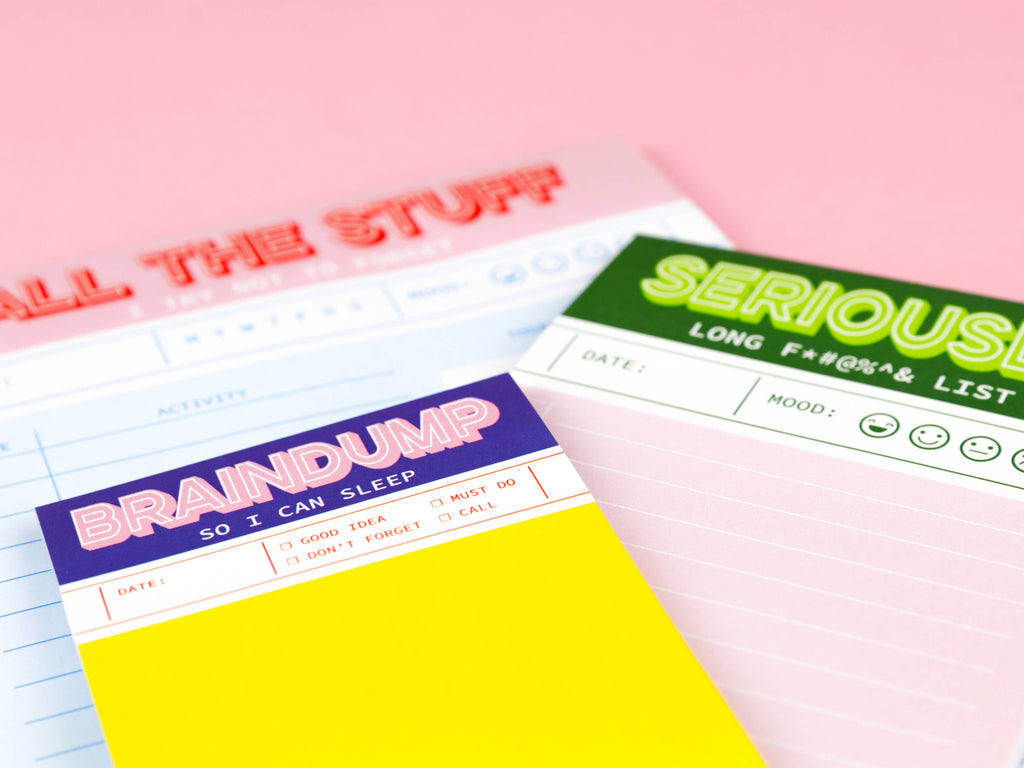 Carnet de Notes A5 Rose — All The Stuff I Try Not To Forget · Studio Inktvis