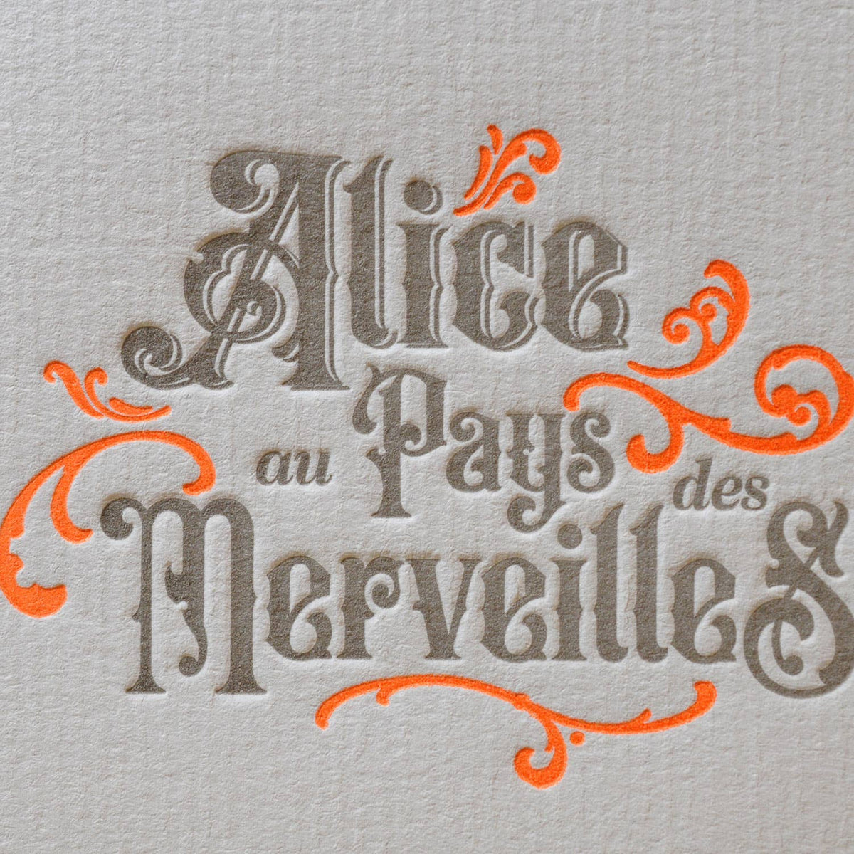 Estampe d’art typographique Le Chat du Cheshire (Alice au pays des merveilles)