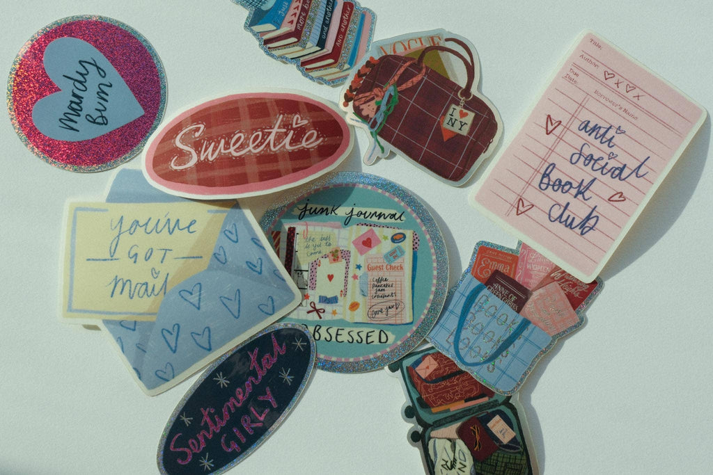 Sticker "Sparkly Junk Journal Obsessed" - Isobel Rose Illustration