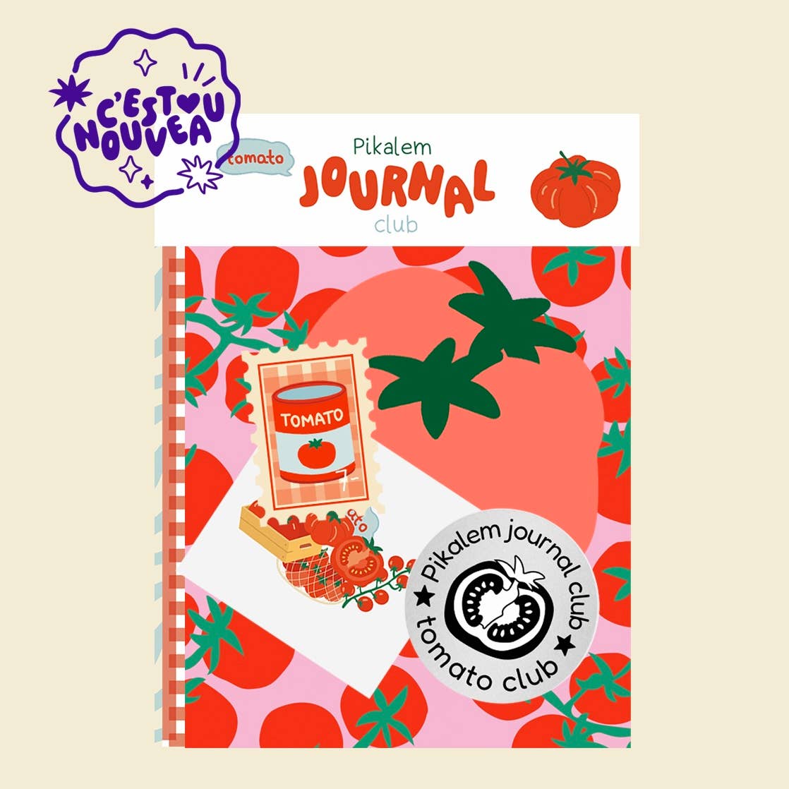 Kit Journal Tomato club - Pikalem studio