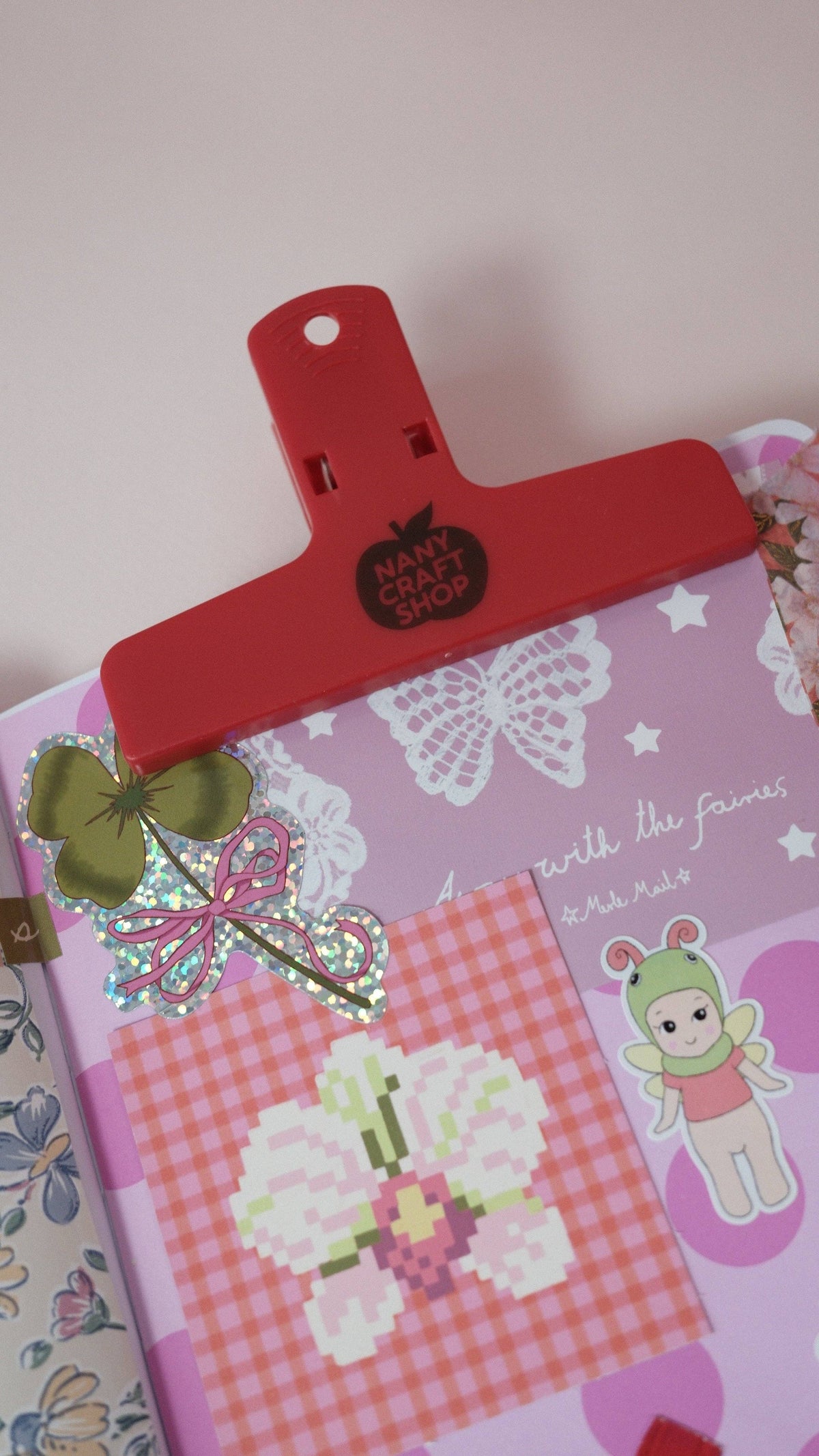 Pince à carnet – Rouge — Nany Craft Shop