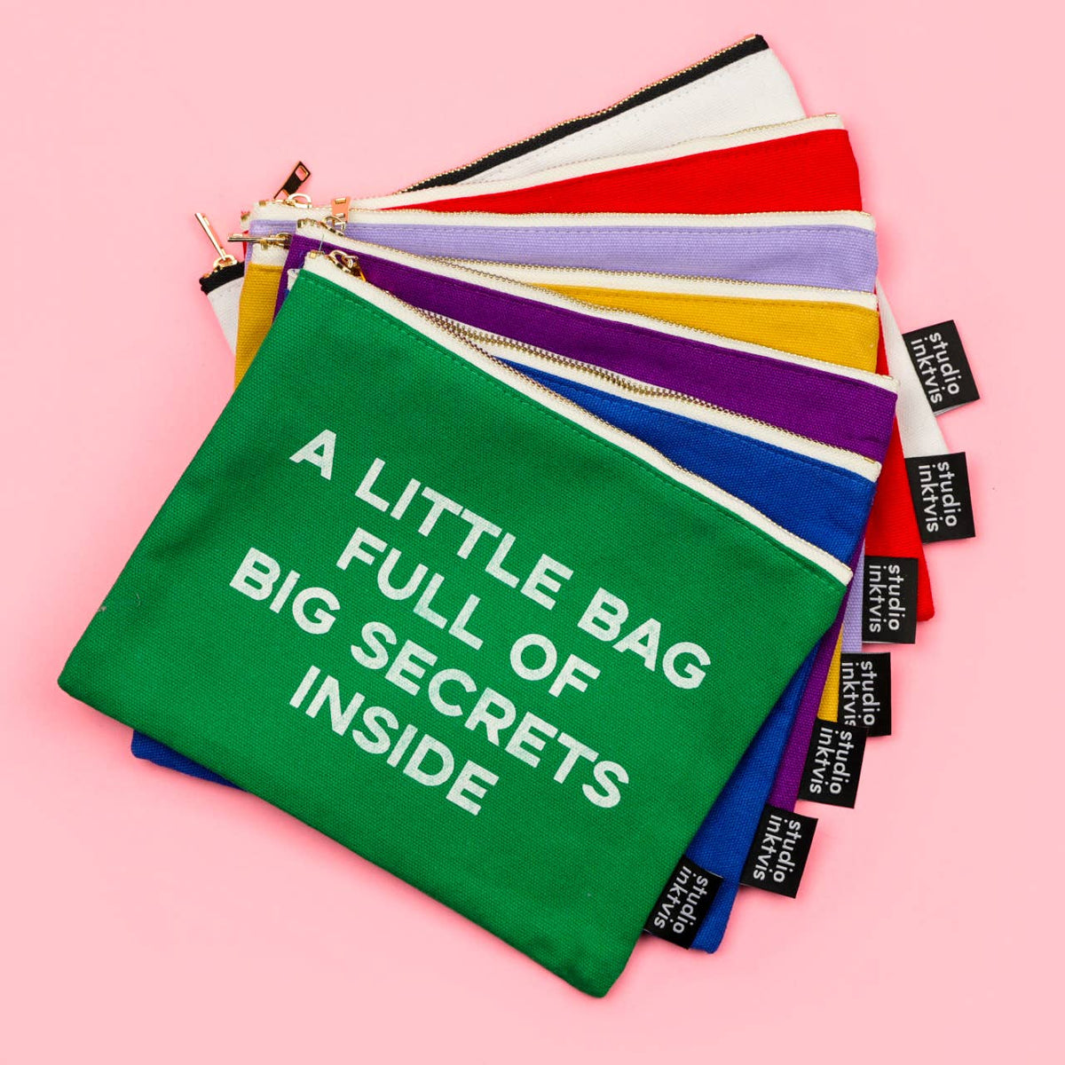 TROUSSE "ALL THE STUFF I TRY NOT TO LOSE" Violette — Studio Inktvi
