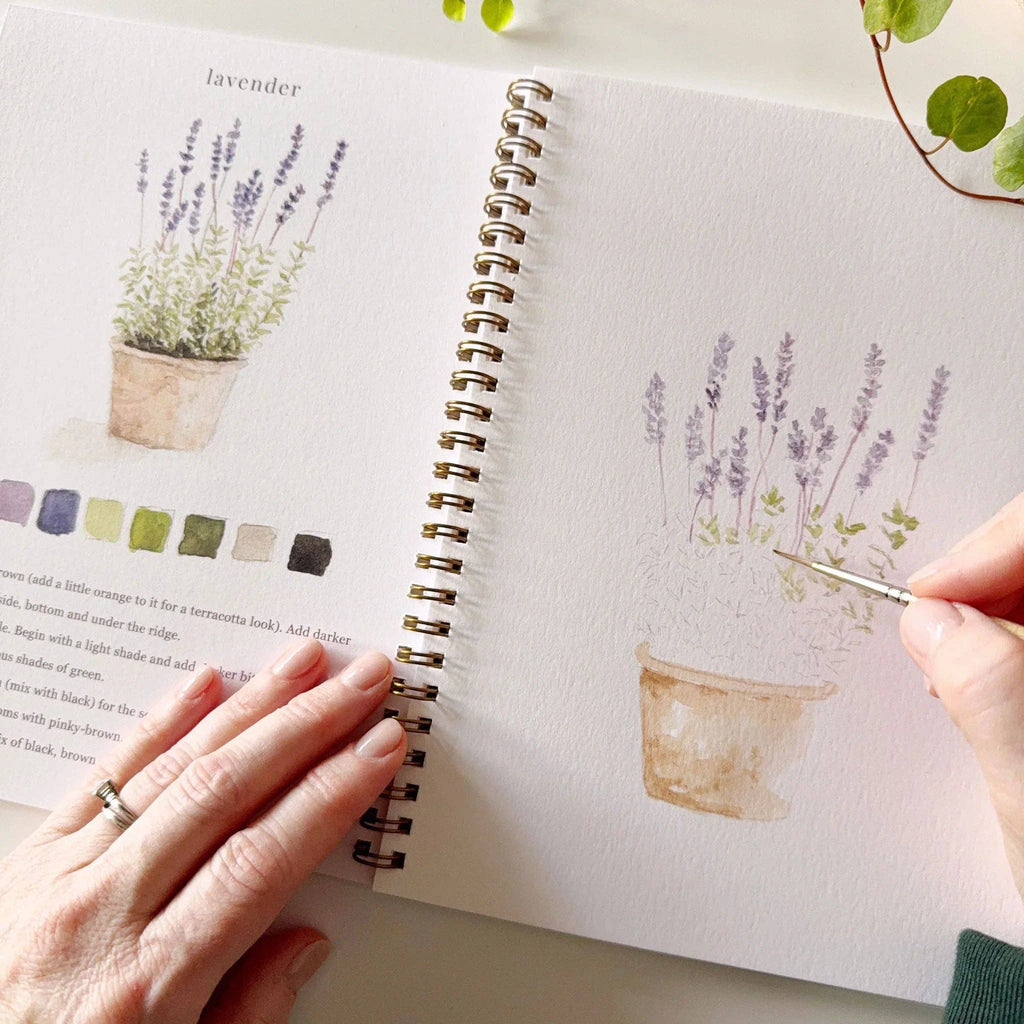 Cahier d’aquarelle jardin Emily Lex Studio