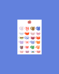 Planche stickers mugs A6 ☕️ - Nany Craft Shop