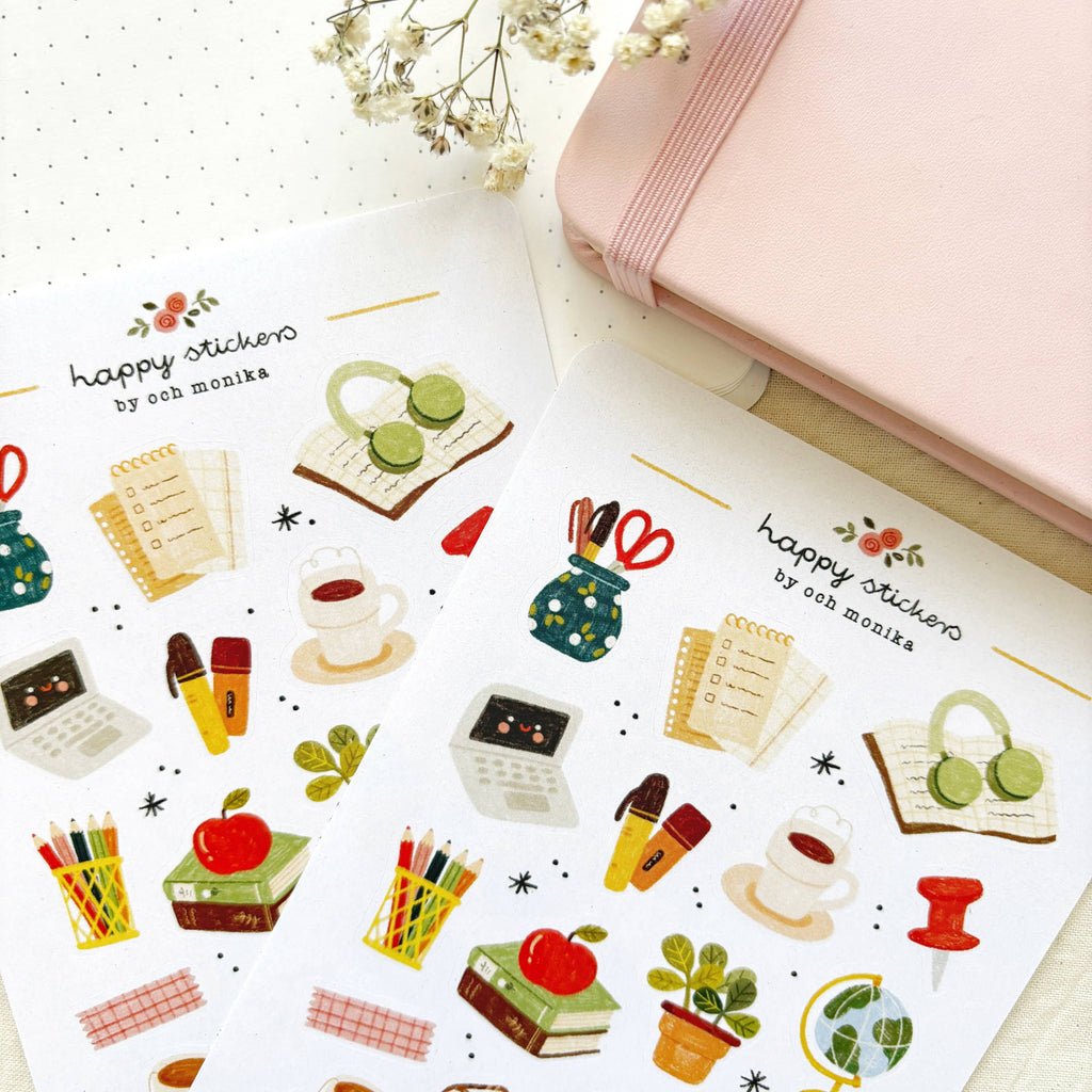 Planche de stickers Bureau d'étude - Och Monika